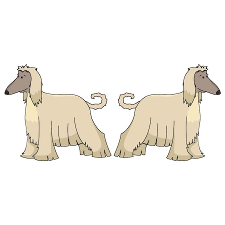 Signmission Afghan Hound Dog Decal, Dog Lover Decor Vinyl Sticker D-24-Afghan Hound